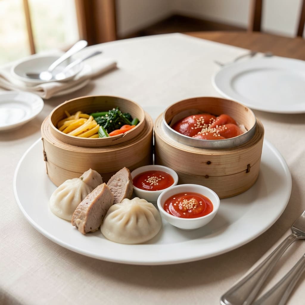 Combination Steamed Momo (6pcs)