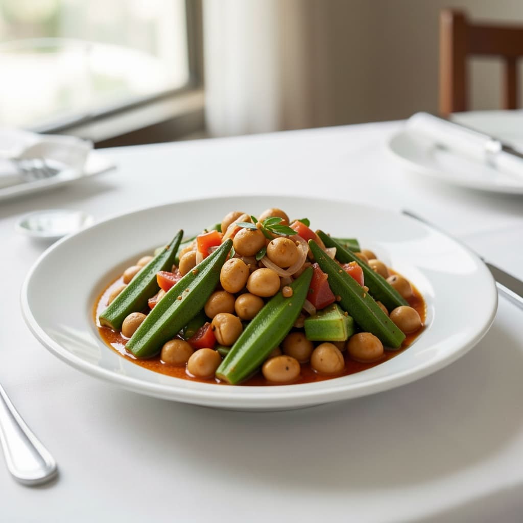 Okra Chana Curry