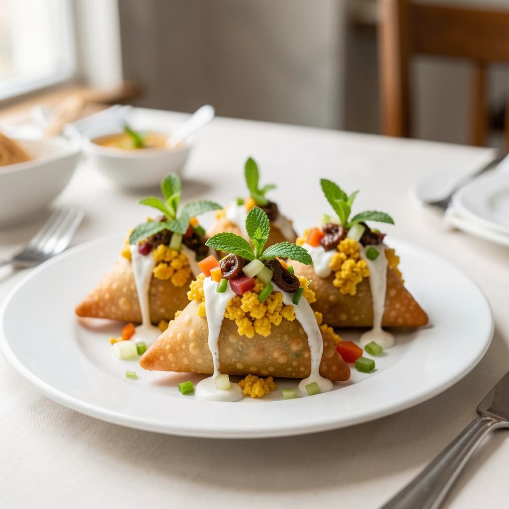 5. Chaat Samosa