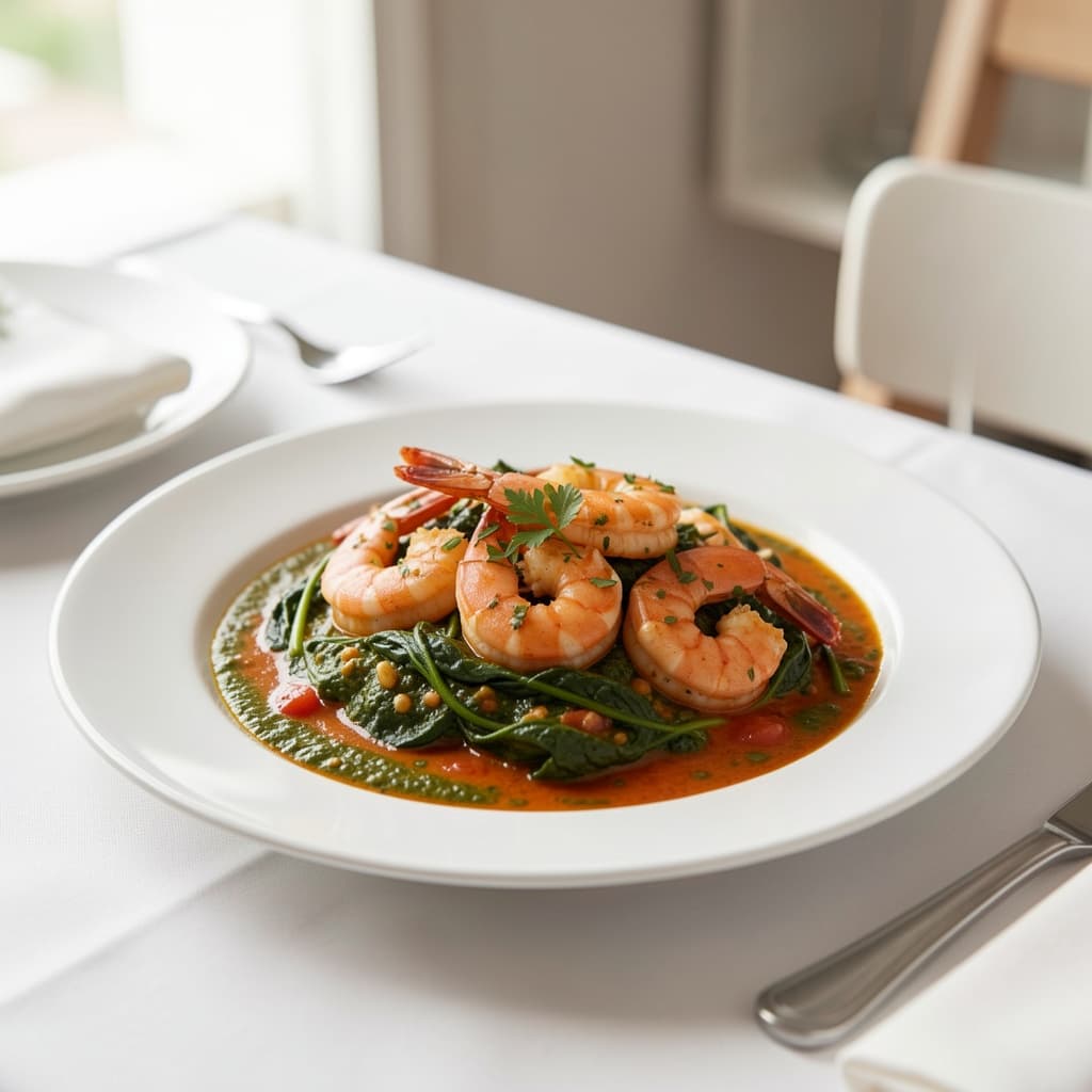 28. Shrimp Saag
