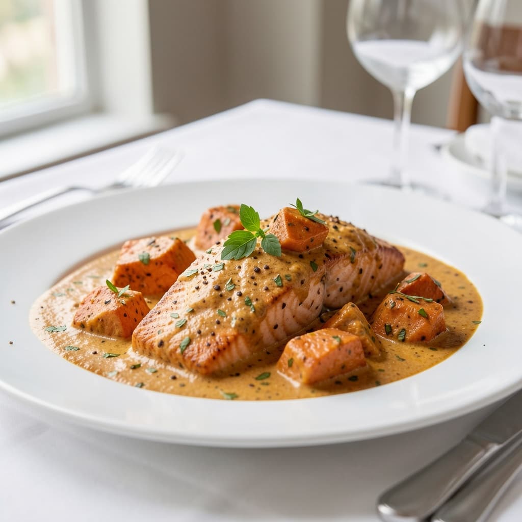 42. Salmon tikka Masala